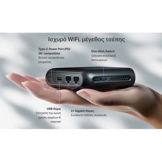 TP-LINK Travel Router TL-WR1502X, AX1500 Wi-Fi 6, Dual Band