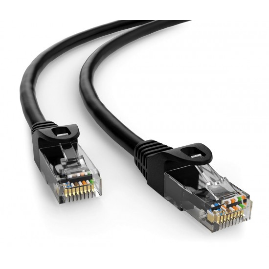 POWERTECH καλώδιο δικτύου CAB-N401, Cat 6 U/UTP, CCA, 250Hz, 0.25m, μαύρο
