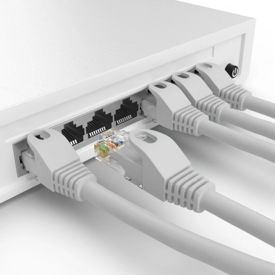 POWERTECH καλώδιο δικτύου CAB-N423, Cat 6 U/UTP, CCA, 250Hz, 30m, γκρι