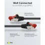 GOOBAY καλώδιο δικτύου 95584, CAT 6 S/FTP, copper, 250MHz, 1.5m, μαύρο