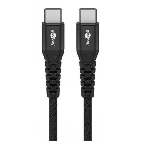 GOOBAY καλώδιο USB-C 73954, 60W, 480Mbps, 2m, μαύρο