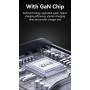 USAMS φορτιστής τοίχου CC265, USB & 2x USB-C, 67W, GaN, λευκός