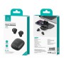 USAMS earphones με θήκη φόρτισης ID25, TWS, Φ13mm, 30/230mAh, μαύρα