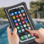 USAMS αδιάβροχη θήκη smartphone US-YD011, έως 7", IPX8, μαύρη