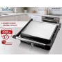 BRUNO γκριλιέρα BRN-0251, 2000W, με ρυθμιζόμενο θερμοστάτη, inox-μαύρη