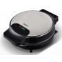 BRUNO βαφλιέρα BRN-0253, 1000W, στρόγγυλη 19εκ, βαθιά, inox-μαύρη