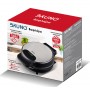 BRUNO βαφλιέρα BRN-0253, 1000W, στρόγγυλη 19εκ, βαθιά, inox-μαύρη