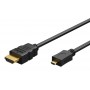 GOOBAY καλώδιο micro HDMI σε HDMI 53787 με Ethernet, 4K/60Hz, 5m, μαύρο
