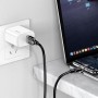 KAKUSIGA καλώδιο USB-C σε USB KSC-995, σιλικόνης, 5A, 480Mbps, 1m, λευκό