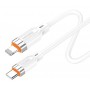 KAKUSIGA καλώδιο Lightning σε USB-C KSC-995, σιλικόνης, 30W, 480Mbps, 1m, λευκό