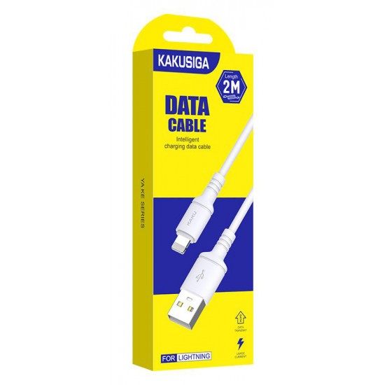 KAKUSIGA καλώδιο Lightning σε USB KSC-421, 2.8A, 480Mbps, 2m, λευκό