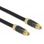 DELOCK καλώδιο ήχου Toslink 86595, gold plated, 5m, μαύρο