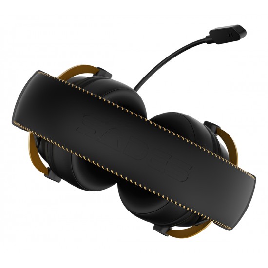 SADES gaming headset Alchemist, USB σύνδεση, 50mm, V7.1 surround, ENC, RGB, multi-platform, μαύρο