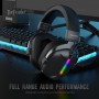 SADES gaming headset Defender, ασύρματα & ενσύρματα, 50mm, 1050mAh, RGB, multi-platform, μαύρο