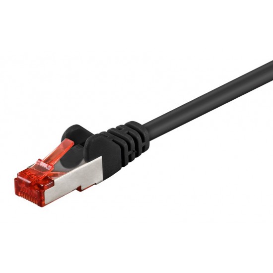 GOOBAY καλώδιο δικτύου 68696, CAT 6 S/FTP, copper, 250MHz, 2m, μαύρο