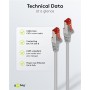 GOOBAY καλώδιο δικτύου 50887, CAT 6 S/FTP, copper, 250MHz, 2m, γκρι