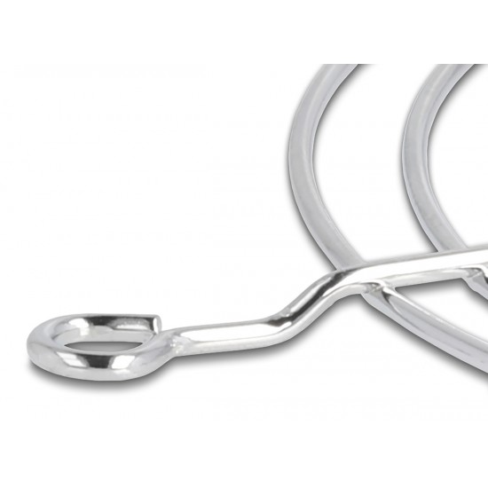 DELOCK σχάρα για 80mm ανεμιστήρα 67306, μεταλλική, ασημί