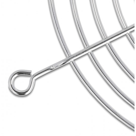 DELOCK σχάρα για 120mm ανεμιστήρα 67308, μεταλλική, ασημί