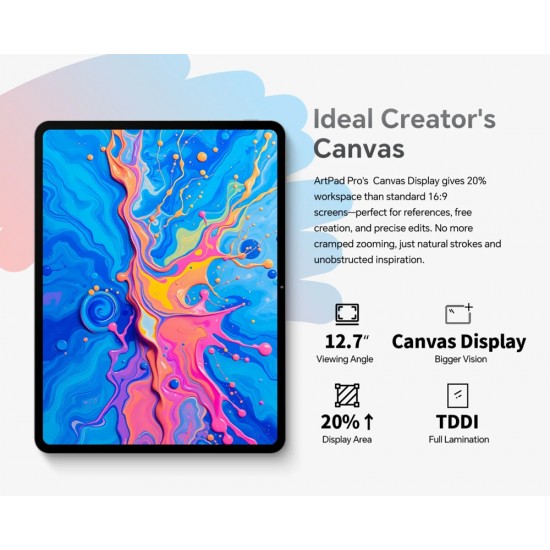 TECLAST tablet ArtPad Pro, 12.7", 8/256GB, 4G, Android 15, 10000mAh, γκρι