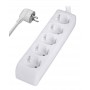 POWERTECH πολύπριζο PT-869, 5x schuko, 16A, 1.5m, λευκό