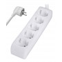 POWERTECH πολύπριζο PT-871, 5x schuko, 16A, 3m, λευκό