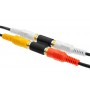 POWERTECH αντάπτορας 2x RCA θηλυκό σε θηλυκό CAB-R022, μαύρος