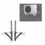 HOME USE επιτοίχια βάση κλιματιστικού HUH-0250, 410x490mm, ανοξείδωτη, έως 180kg