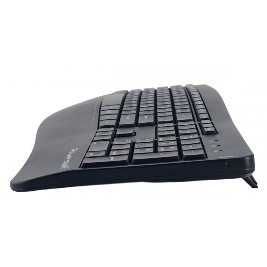 POWERTECH set ποντίκι & πληκτρολόγιο PT-1490, 2.4GHz & Bluetooth, μαύρο
