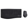 POWERTECH set ποντίκι & πληκτρολόγιο PT-1490, 2.4GHz & Bluetooth, μαύρο
