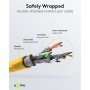 GOOBAY καλώδιο δικτύου 92453, CAT 6 S/FTP, copper, 250MHz, 0.15m, κίτρινο