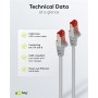 GOOBAY καλώδιο δικτύου 50895, CAT 6 S/FTP, copper, 250MHz, 50m, γκρι