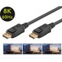 GOOBAY καλώδιο DisplayPort 74778, VESA Certified, 8K/60Hz, 32.4 Gbps, 2m, μαύρο