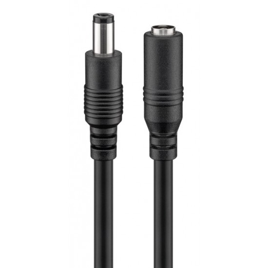 GOOBAY καλώδιο προέκτασης τροφοδοσίας 71401, 5.5x2.5mm, 3m, μαύρο