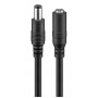 GOOBAY καλώδιο προέκτασης τροφοδοσίας 71401, 5.5x2.5mm, 3m, μαύρο