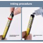 Ανεξίτηλος μαρκαδόρος σημαδέματος TOOL-0098 με μακριά μύτη, 45mm, μαύρος, 2τμχ