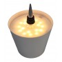 POWERTECH LED φωτιστικό για μπουκάλι HLL-0198, ρυθμιζόμενο, επαναφορτιζόμενο, λευκό