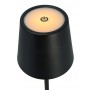 POWERTECH LED επιτραπέζιο φωτιστικό HLL-0193, ρυθμιζόμενο, επαναφορτιζόμενο, μαύρο
