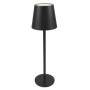 POWERTECH LED επιτραπέζιο φωτιστικό HLL-0193, ρυθμιζόμενο, επαναφορτιζόμενο, μαύρο