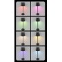 POWERTECH LED επιτραπέζιο φωτιστικό HLL-0195, RGB, ρυθμιζόμενο, επαναφορτιζόμενο, μαύρο