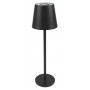 POWERTECH LED επιτραπέζιο φωτιστικό HLL-0195, RGB, ρυθμιζόμενο, επαναφορτιζόμενο, μαύρο