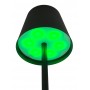 POWERTECH LED επιτραπέζιο φωτιστικό HLL-0195, RGB, ρυθμιζόμενο, επαναφορτιζόμενο, μαύρο