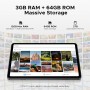 DOOGEE tablet Tab A9, 10.1", 3/64GB, Android 15, 6580mAh, μαύρο