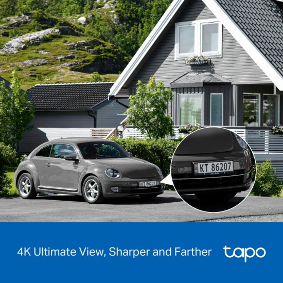 TP-LINK smart ηλιακή κάμερα Tapo C660 KIT, 4K/8MP, WiFi, PTZ, SD, IP65, EU/1.0