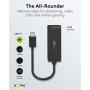 GOOBAY αντάπτορας δικτύου 76579, USB-C, 1000Mbps Ethernet, μαύρος