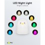 GOOBAY LED φωτιστικό νυκτός πιγκουίνος 61648, RGB, επαναφορτιζόμενο, λευκό