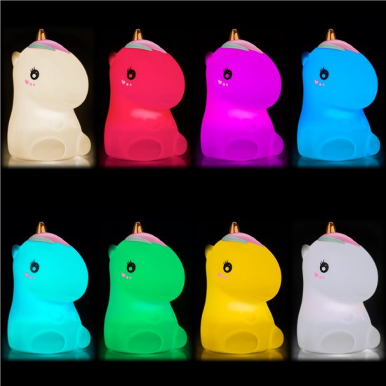 GOOBAY LED φωτιστικό νυκτός μονόκερος 61649, RGB, επαναφορτιζόμενο, λευκό