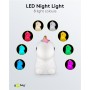 GOOBAY LED φωτιστικό νυκτός μονόκερος 61649, RGB, επαναφορτιζόμενο, λευκό