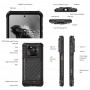 RUGONE smartphone Xever 7, 6.67", 12/512GB, 5G, 5550mAh, IP68/IP69K/MIL-STD-810H, μαύρο