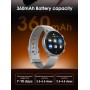 LDNIO smartwatch SW01, heart rate, 1.58" AMOLED, lP68, μαύρο