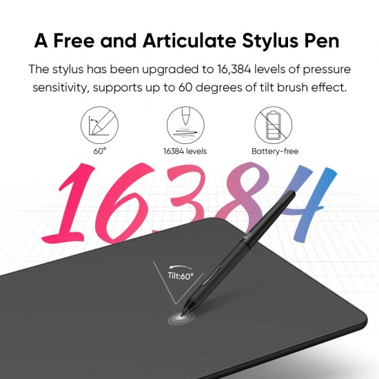 XP-PEN ταμπλέτα σχεδίασης με γραφίδα Deco 01 V3, 254x158.7mm, μαύρο